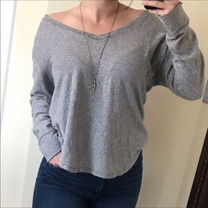 BDG Gray Long Sleeve Sweater, Small, S